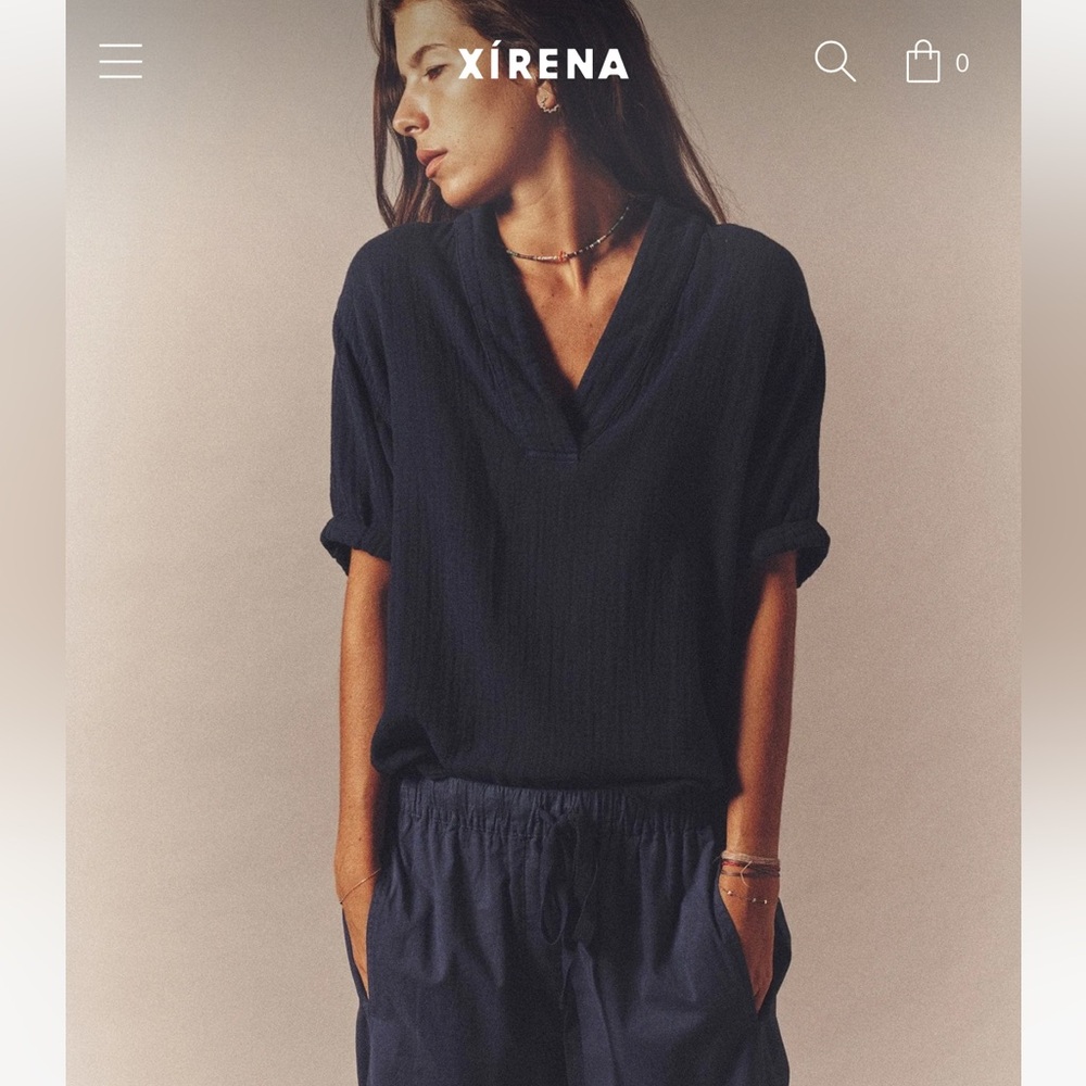 Xirena Avery Top Size M North Star (Navy)